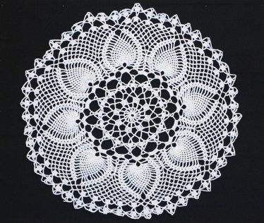 「レースのパイナップル編み」林 ゆり子