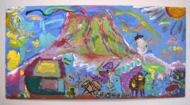 「南原苑太鼓と富士山」南原苑 有志