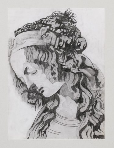 ≪実行委員特別賞≫「婦人頭部習󠄁作迺摸寫」小島 一