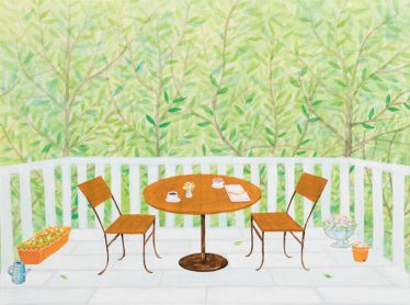 「新緑のカフェ」ヒナリ