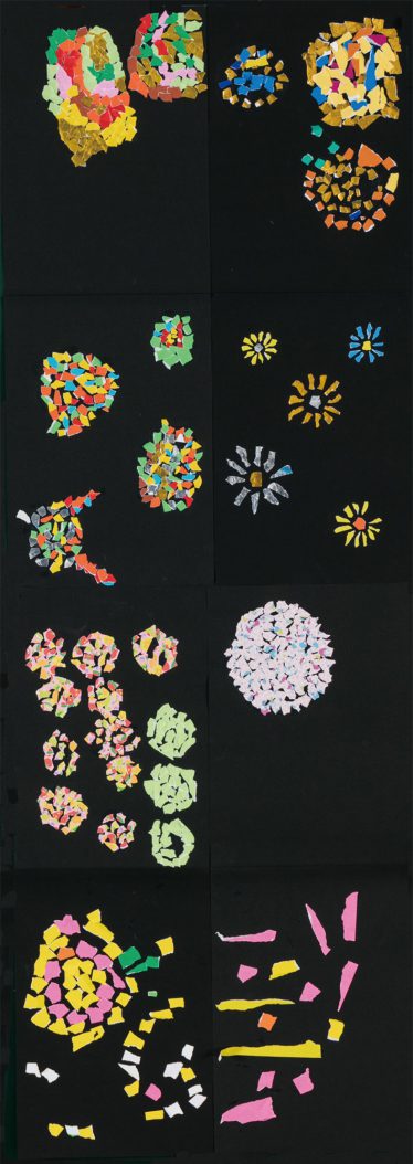 「打ち上げ花火」南原苑 クラフト班 協同作品