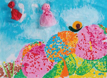 「夏の日の思い出」南原苑 クラフト班 協同作品