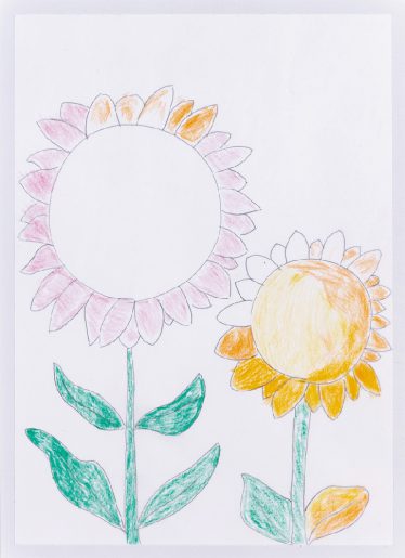 「2つのひまわり」高谷 良一