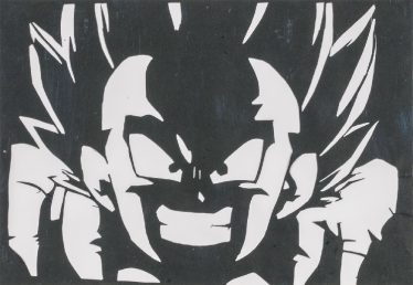 「切り絵（ドラゴンボール）」新間 稜