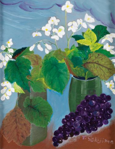 「葡萄の房を見下ろす。」関島 健