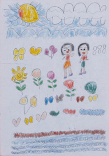 「仲良しコンビ」北原 昭子