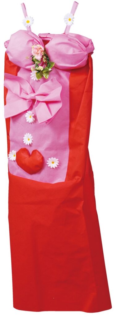 「ドレス2022年(キャミソール)平和とお花とリボンとハートのドレス①」榊山 雅夫