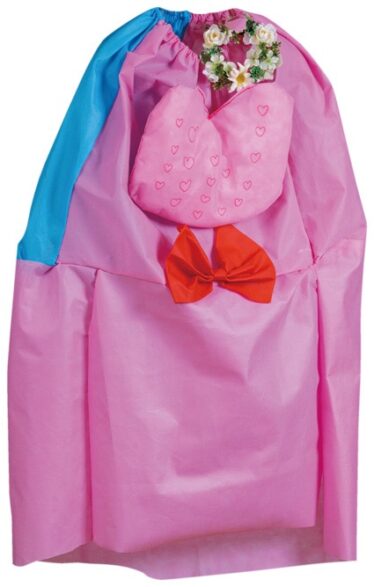 「ドレス2022年(ワンショルダー)平和とお花とリボンとハートのドレス②」榊山 雅夫