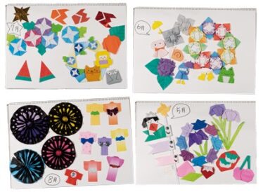 「季節の折り紙」かすたねっと 利用者さんたち