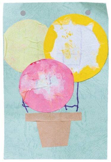 「朝顔の壁かけ」中井 陽子