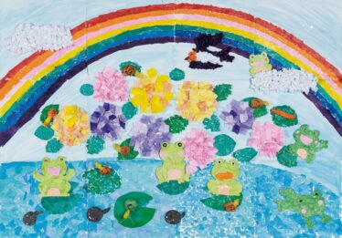 「雨上がり 今日もいい日になりますように」　Lサポート