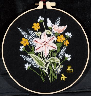 「刺しゅう『花』」　熊谷 昌治