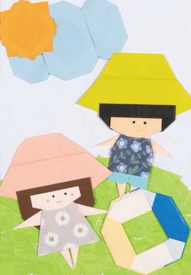 「仲良しの2人」　原 充子・友子