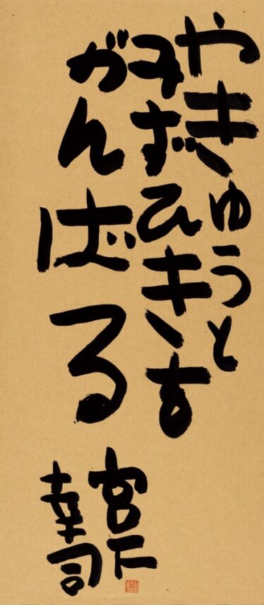 「やきゅうとみずひきをがんばる」　宮下 幸司
